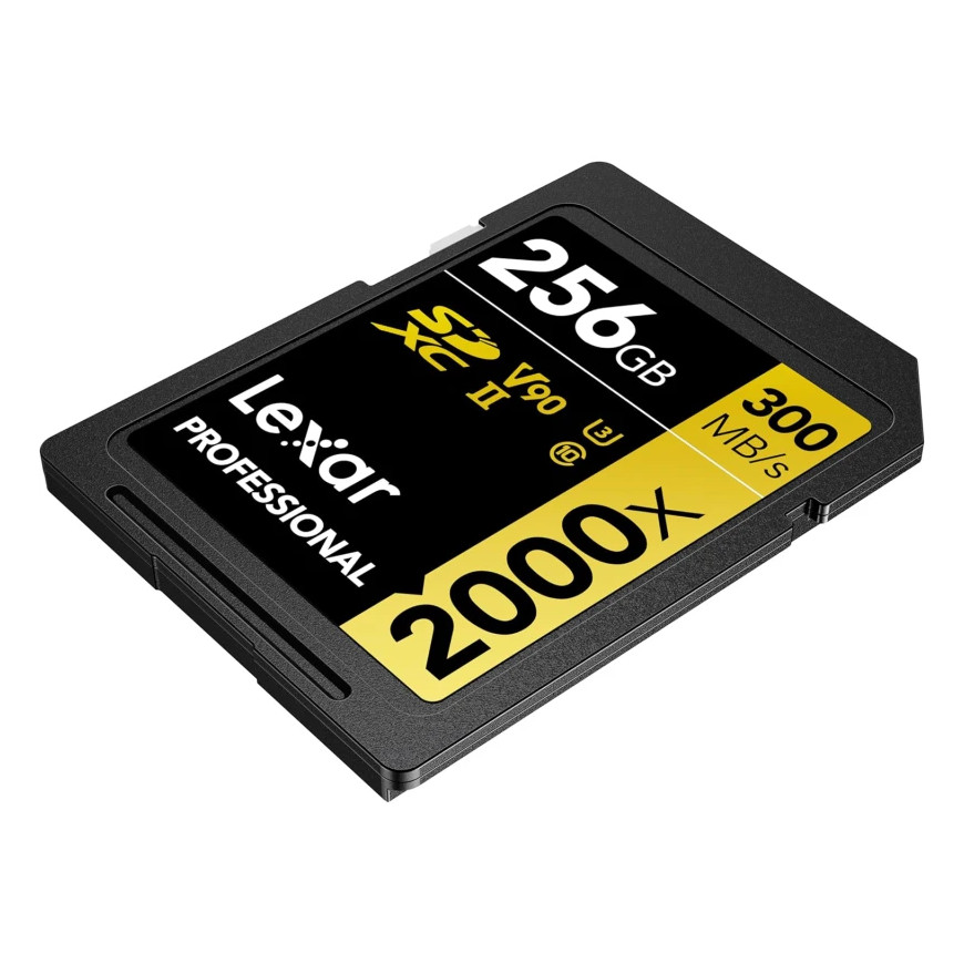 Carte mémoire SD LEXAR 2000X 256GB UHS-II 300MB/s 260MB/s (LSD2000256G-BNNNG)