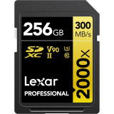 Carte mémoire SD LEXAR 2000X 256GB UHS-II 300MB/s 260MB/s (LSD2000256G-BNNNG)