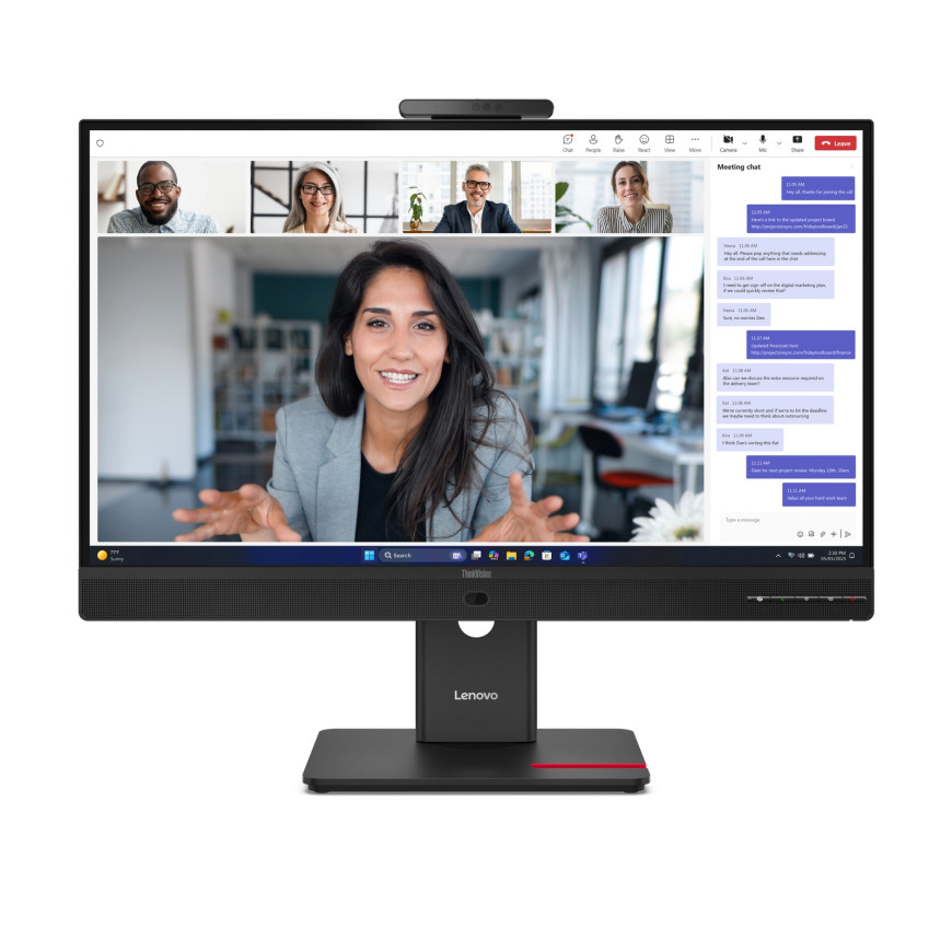 Moniteur Lenovo ThinkVision T24-4v 24" Full HD - Professionnel Webcam Intégrée (64B6MAT1EU)