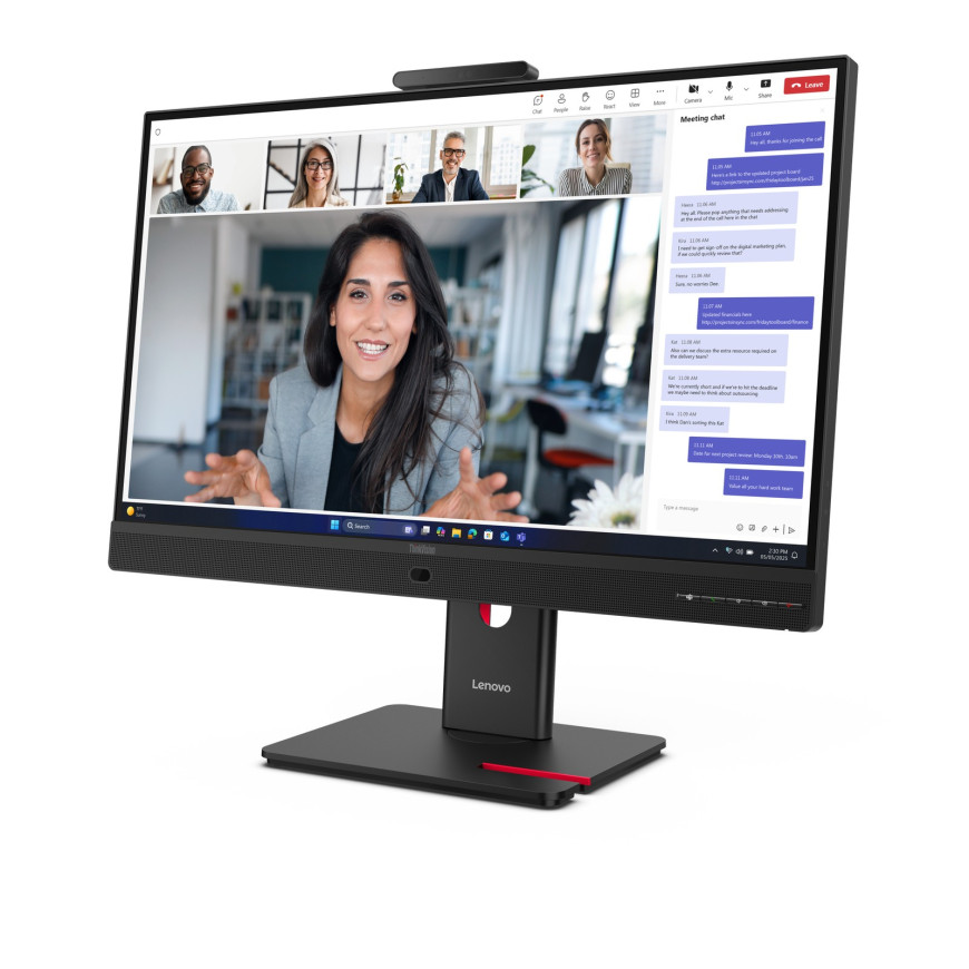 Moniteur Lenovo ThinkVision T24-4v 24" Full HD - Professionnel Webcam Intégrée (64B6MAT1EU)
