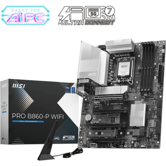 Carte Mère MSI PRO B860-P - Carte Mère Intel Haute Performance (911-7E41)