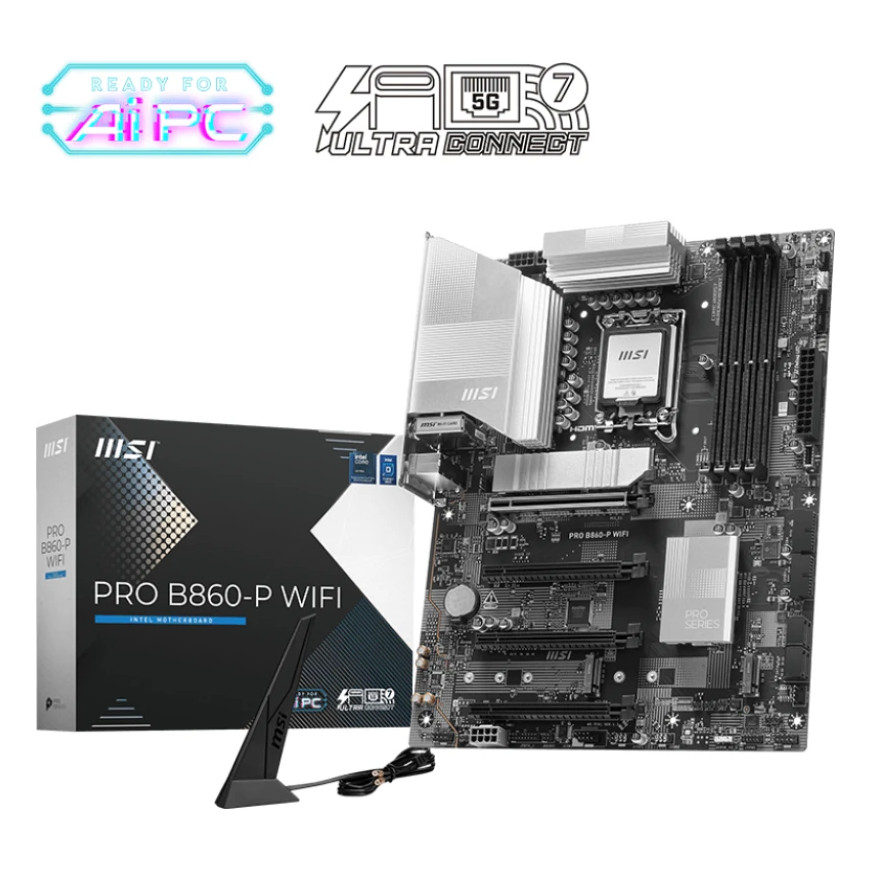 Carte Mère MSI PRO B860-P - Carte Mère Intel Haute Performance (911-7E41)