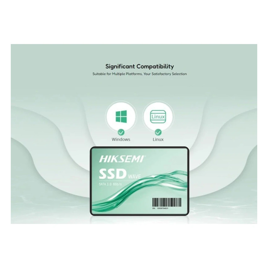 Disque dur interne SSD Hiksemi Wave(S) SATA III, 2.5" 1To (HS-SSD-WAVE-S-1T)