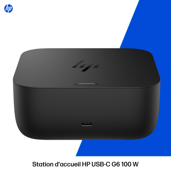 Station d’accueil HP USB-C 100W G6 - Docking Station universel Multiport (9X3V1UT)