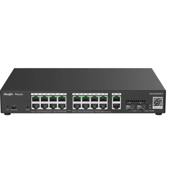 Switch PoE Ruijie Reyee 20 Ports Gigabit 250 W (RG-ES220GS-P)