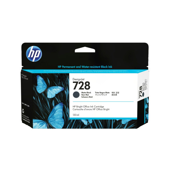Cartouche encre HP 728 130ml Matte Black (3WX25A)