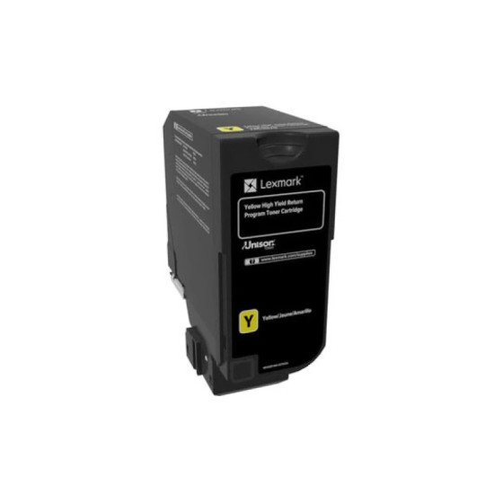 Toner Lexmark 74C5HYE Jaune 12000 pages - CS/CX725