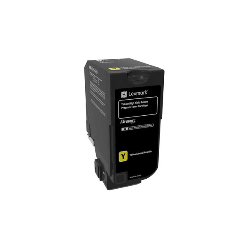 Toner Lexmark 74C5HYE Jaune 12000 pages - CS/CX725
