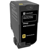 Toner Lexmark 74C5HYE Jaune 12000 pages - CS/CX725