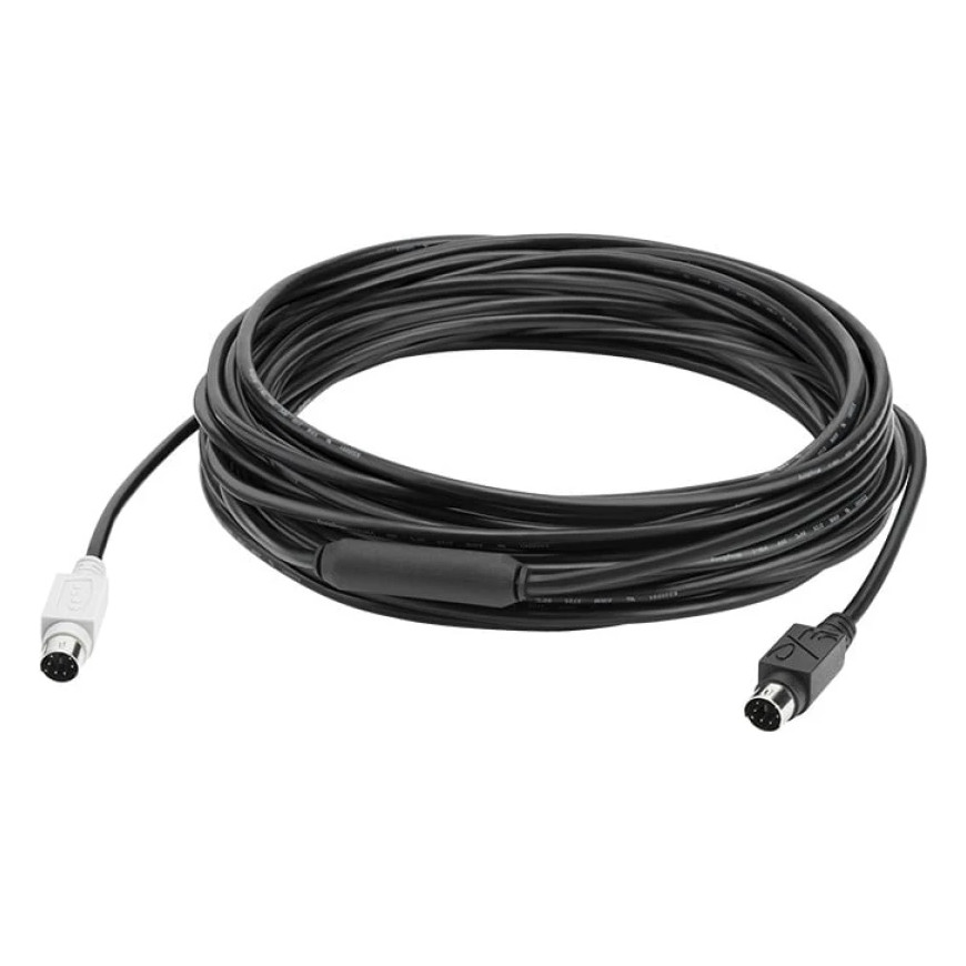 Câble d’extension Logitech GROUP 10m - Accessoire visioconférence officiel (939-001487)