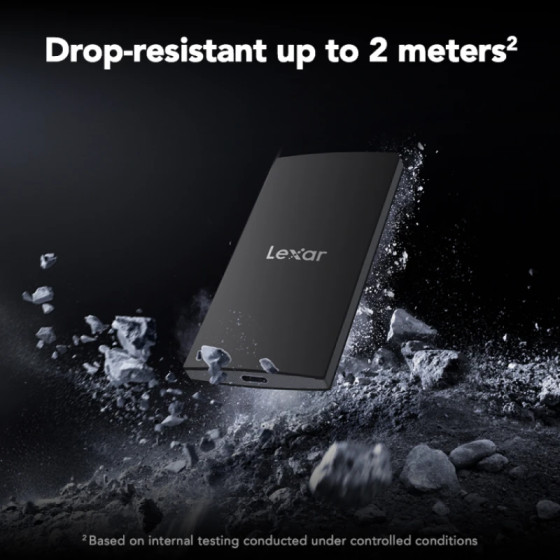Disque dur portable SSD Lexar SL300 1To USB 3.2 Gen 2 haute vitesse (LSL300001T-RNBNG)