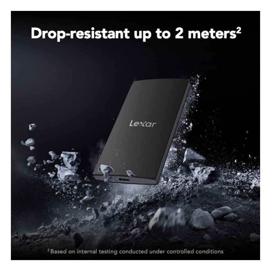 Disque dur portable SSD Lexar SL300 1To USB 3.2 Gen 2 haute vitesse (LSL300001T-RNBNG)
