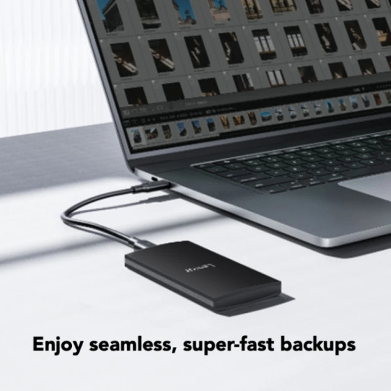 Disque dur portable SSD Lexar SL300 1To USB 3.2 Gen 2 haute vitesse (LSL300001T-RNBNG)