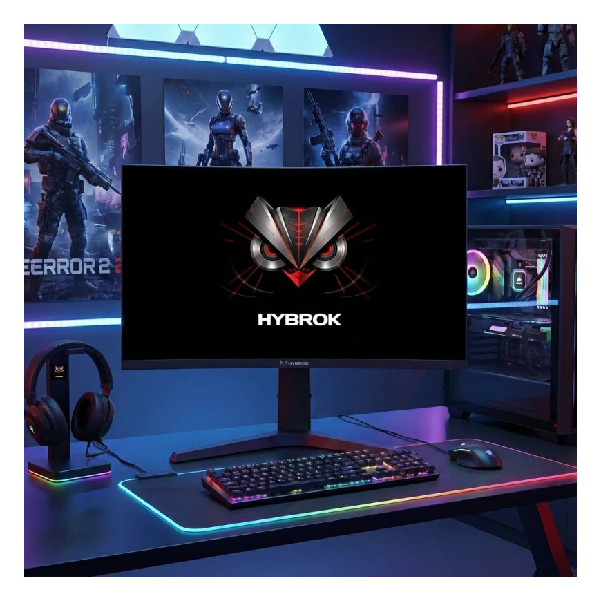 Écran Gamer HYBROK 27" IPS FHD 200Hz (HG27IFL200)