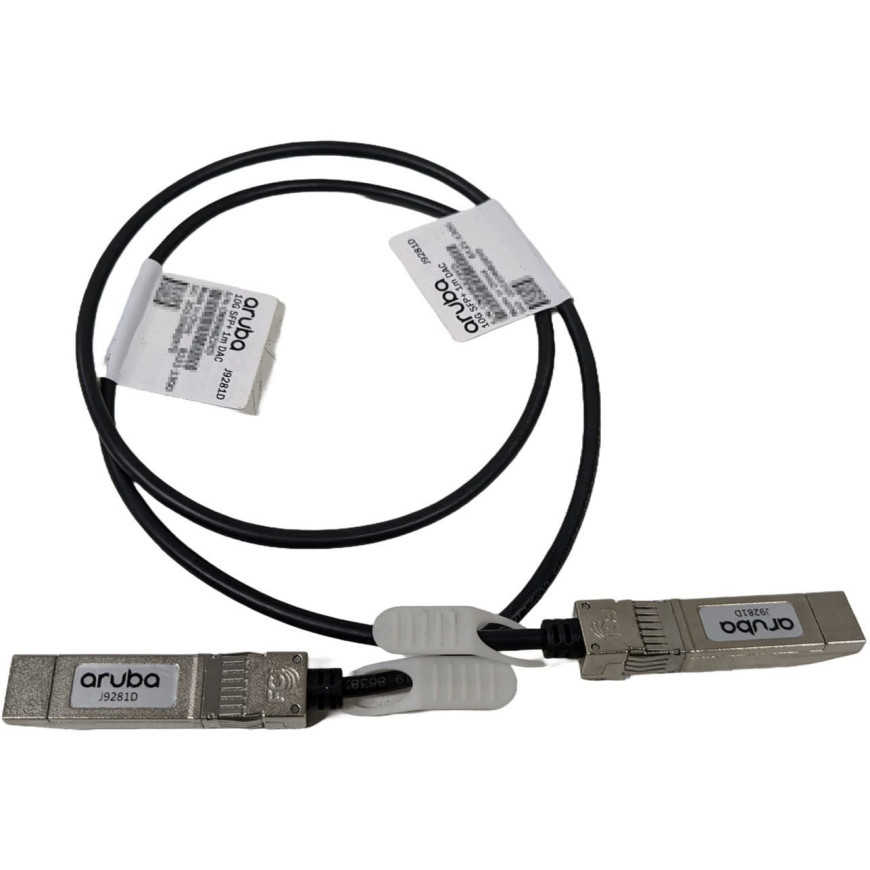 Câble en cuivre à connexion directe HPE Aruba 10G SFP+ vers SFP+ 1mètre (J9281D)