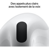 Écouteurs Apple AirPods 4 (MXP63ZM/A)