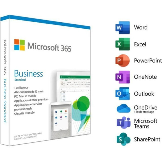 Microsoft 365 Business Standard Abonnement Annuel (CFQ7TTC0LDPB-0001)