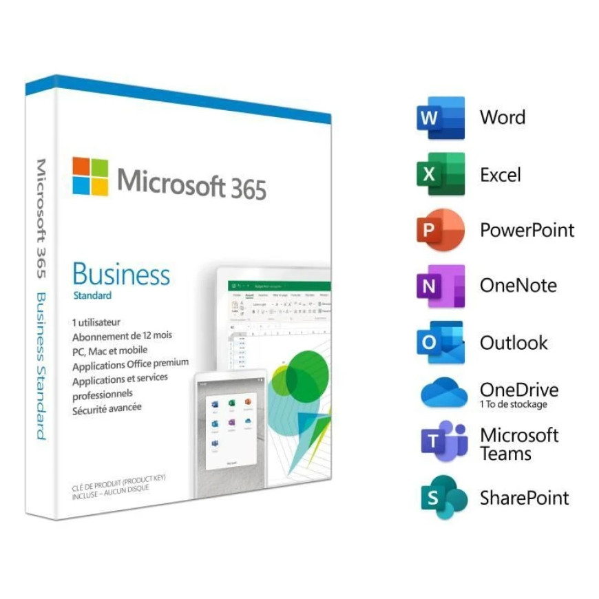 Microsoft 365 Business Standard Abonnement Annuel (CFQ7TTC0LDPB-0001)