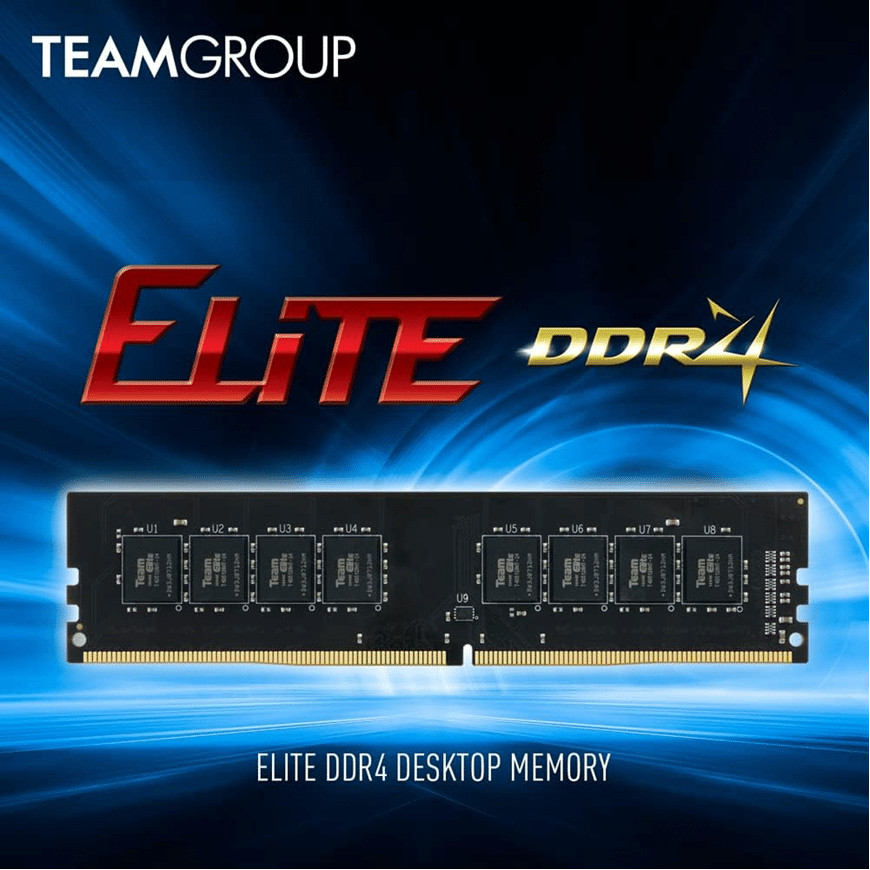 Barrette mémoire de bureau UDDIM DDR4 TEAM ELITE 16 Go 3200 CL22 (TED416G3200C2201)