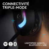 LOGITECH Casque Gaming sans Fil G522 LIGHTSPEED - Noir (981-001544)