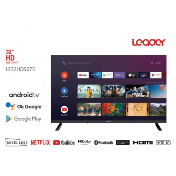 Smart TV Leader 32" LED Full HD - Téléviseur connecté HDMI USB (LE32HDS675)