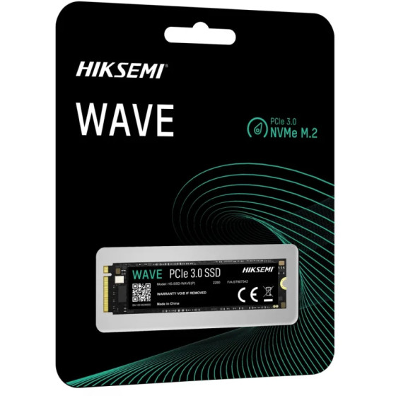 Disque Dur interne SSD Hiksemi Wave(P) M.2 2280 PCIe 3.0 NVMe 512 Go (HS-SSD-WAVE-P-512G)