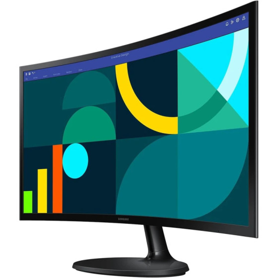 Écran Samsung série D 24'' Curved Full-HD VA 100Hz 4ms GTG Narrow Border Eye-Care (LS24D362GAMXUE)