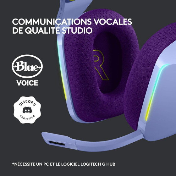 Logitech G733 Lightspeed Casque - Lilas (5099206089549)(981-000890)