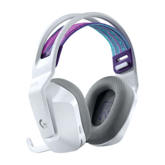 Casque Gaming sans Fil LOGITECH G733 LIGHTSPEED RGB Blanc (981-000883)