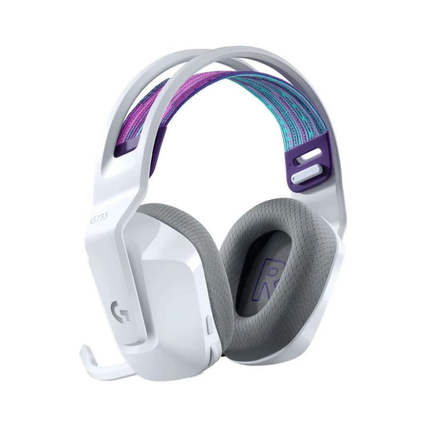 Casque Gaming sans Fil LOGITECH G733 LIGHTSPEED RGB Blanc (981-000883)
