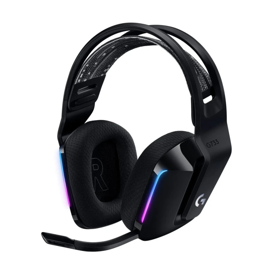 Casque Gaming sans Fil LOGITECH G733 LIGHTSPEED RGB Noir (981-000864)