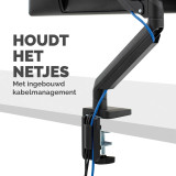 Bras porte-écran Fellowes Platinum 8043301 Noir - Support moniteur réglable (F8043301)