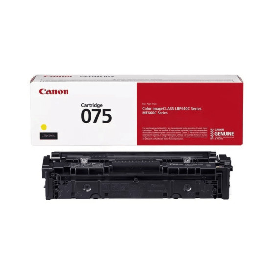 Toner imprimante Canon 075 Jaune Original (6362C002AA)