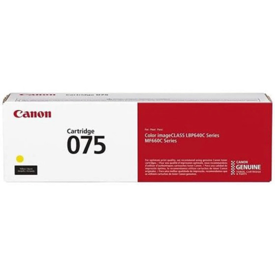 Toner imprimante Canon 075 Jaune Original (6362C002AA)