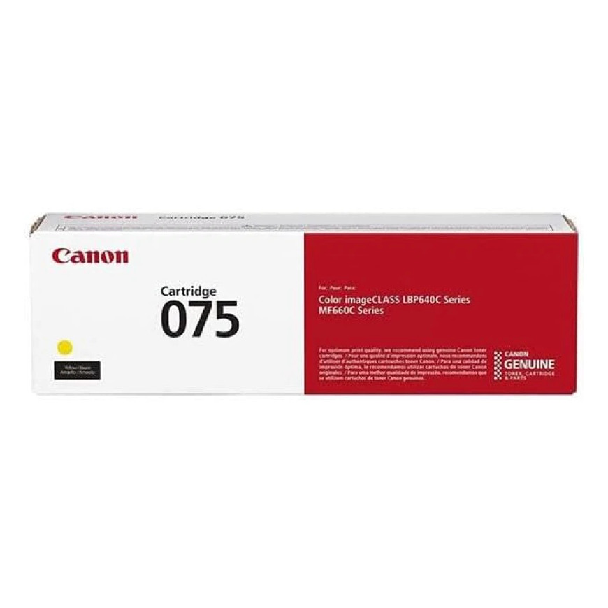 Toner imprimante Canon 075 Jaune Original (6362C002AA)