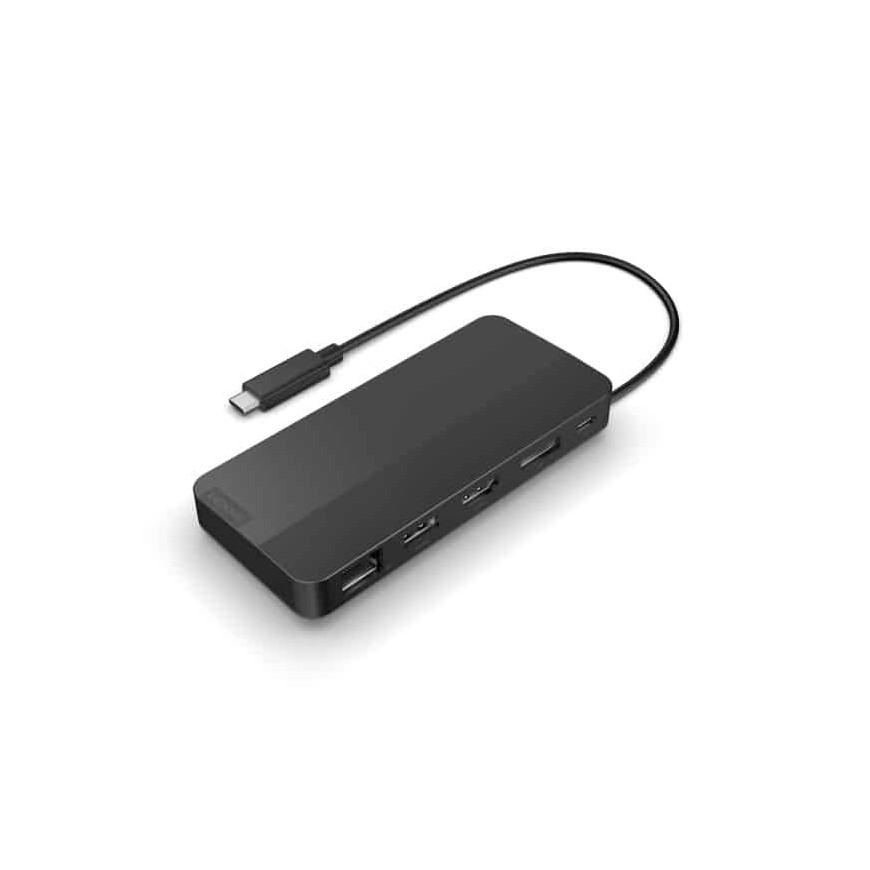 Station d'accueil de voyage Lenovo USB-C pour deux écrans - avec adaptateur (40B90100EU)