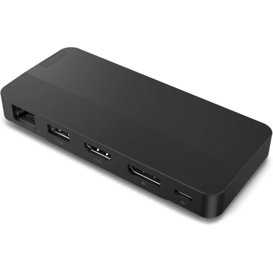 Station d'accueil de voyage Lenovo USB-C pour deux écrans - avec adaptateur (40B90100EU)
