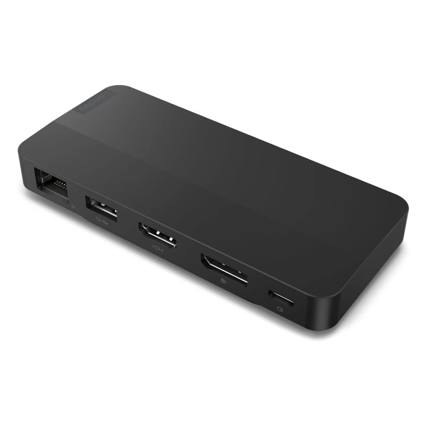 Station d'accueil de voyage Lenovo USB-C pour deux écrans - avec adaptateur (40B90100EU)