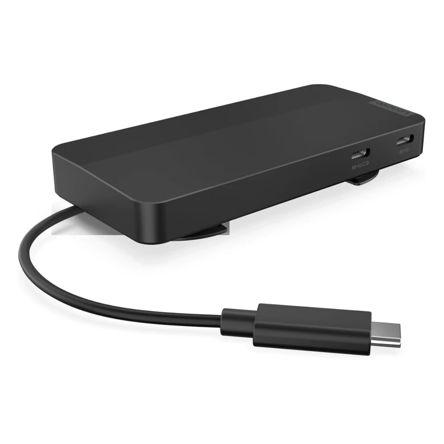 Station d'accueil de voyage Lenovo USB-C pour deux écrans - avec adaptateur (40B90100EU)