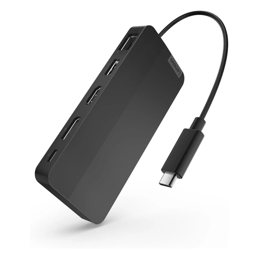 Station d'accueil de voyage Lenovo USB-C pour deux écrans - avec adaptateur (40B90100EU)