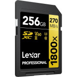 Carte mémoire SD LEXAR 1800X 256GB UHS-II 280MB/s 205MB/s (LSD1800256G-BNNNG)