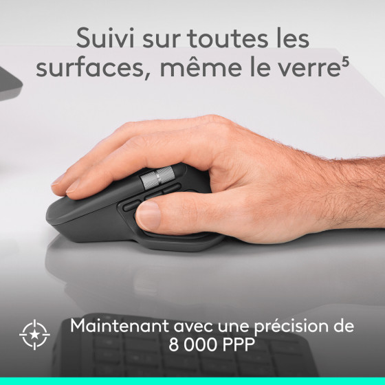 Logitech MX Master 4 Souris sans fil Bluetooth – Graphite (910-007562)