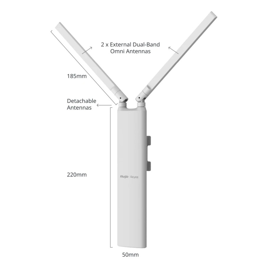 Point d’accès WiFi extérieur Reyee RAP52 WiFi 5 1267Mbps (RG-RAP52)
