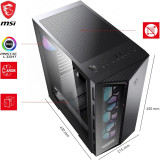 Boîtier PC Gaming MSI MPG GUNGNIR 110R - Moyen Tour ATX RGB (MSI-306-7G10R21-W57)