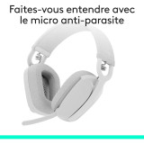 Casque Bluetooth Logitech Zone Vibe 100 Off White (981-001219)