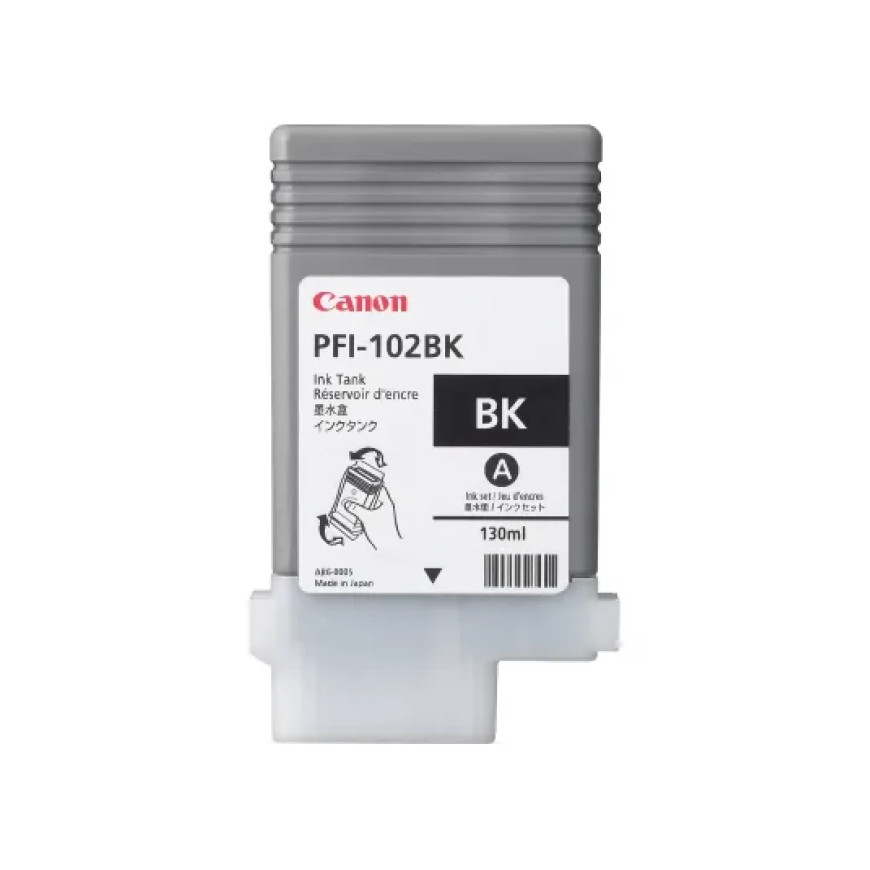 Cartouche d’encre Canon PFI-102BK Noir pour traceur (0895B001AA)