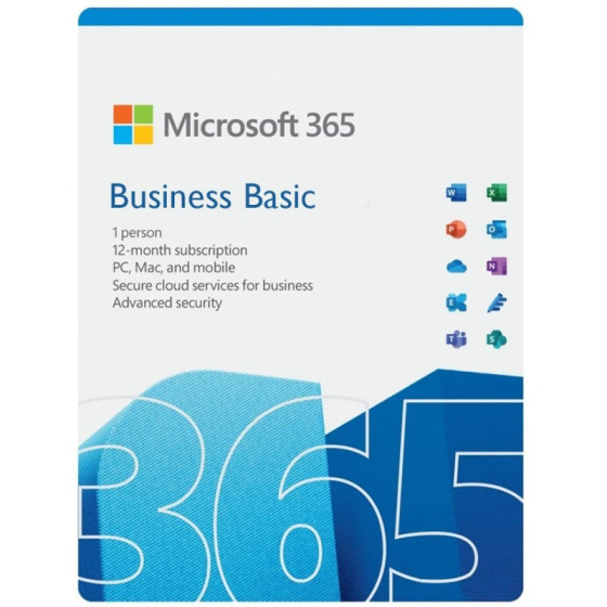 Logiciel Microsoft 365 Business Basic - Licence annuelle pour entreprise (CFQ7TTC0LH18-0001)