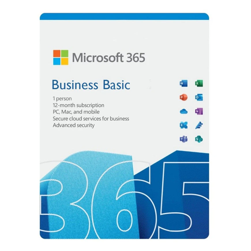 Logiciel Microsoft 365 Business Basic - Licence annuelle pour entreprise (CFQ7TTC0LH18-0001)