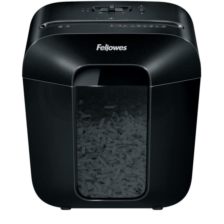 Destructeur Fellowes Powershred LX25 - Coupe croisée 6 feuilles - Corbeille 11.5L (4170501)