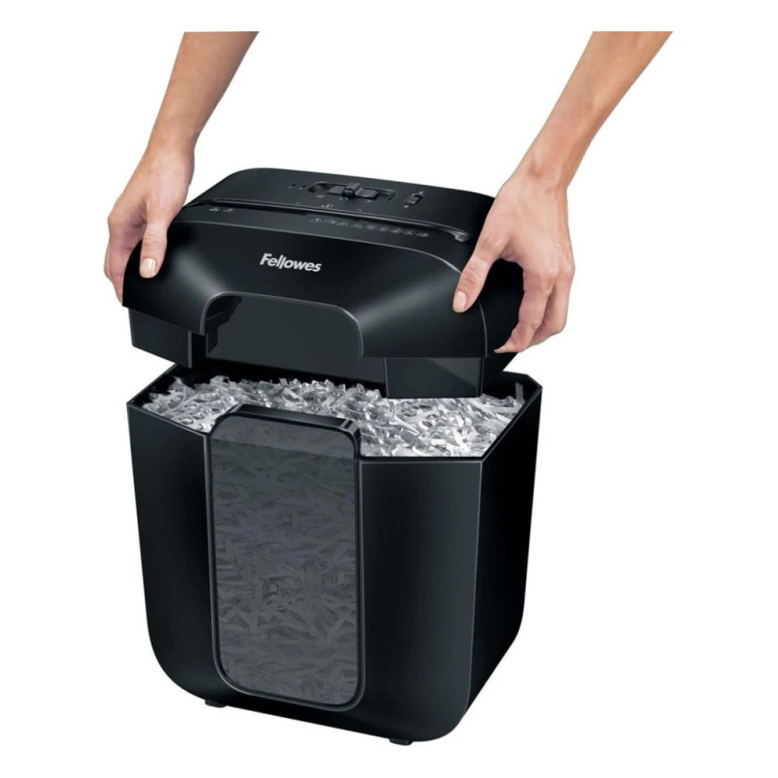 Destructeur Fellowes Powershred LX25 - Coupe croisée 6 feuilles - Corbeille 11.5L (4170501)